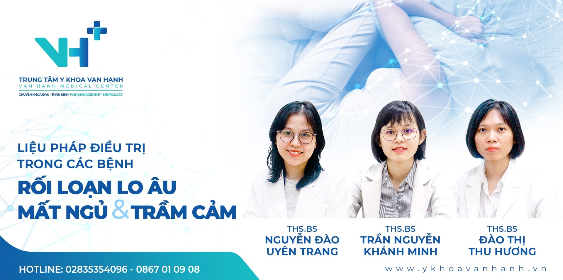 điều trị mất ngủ, rối loạn lo âu và trầm cảm