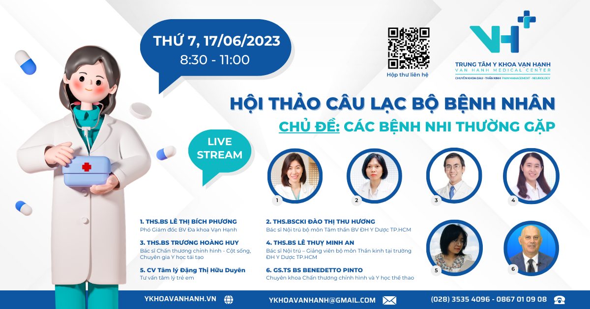 Hội thảo câu lạc bộ bệnh nhân - chủ đề: bệnh lý nhi thường gặp