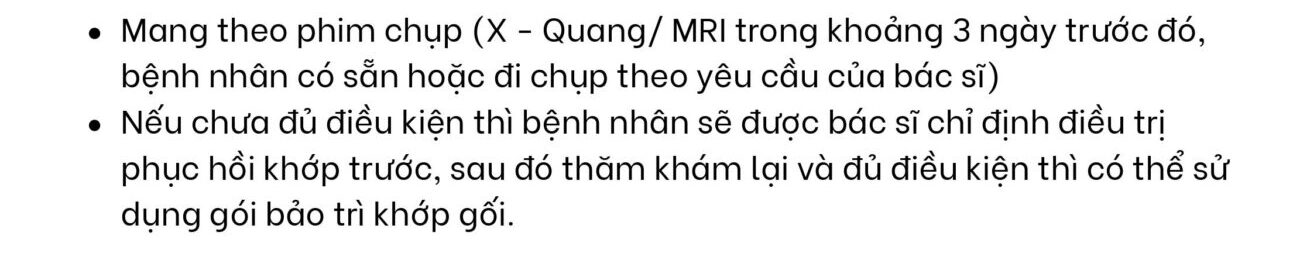 Gói bảo trì khớp tại TTYK Vạn Hạnh - Huyết tương giàu tiểu cầu (PRP)
