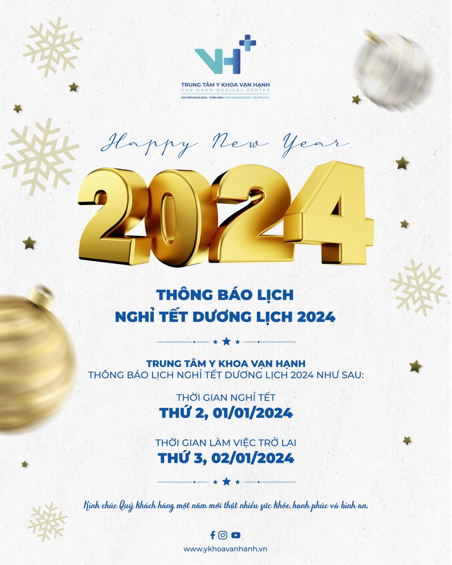 lịch nghỉ tết dương lịch 2024